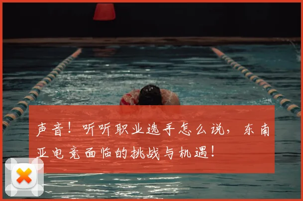 声音!听听职业选手怎么说,东南亚电竞面临的挑战与机遇!